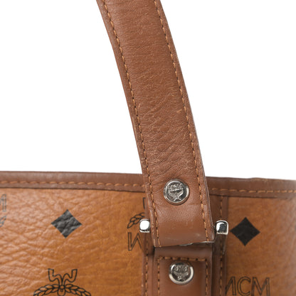 MCM Visetos Shopping Tote Cognac 18 of 21