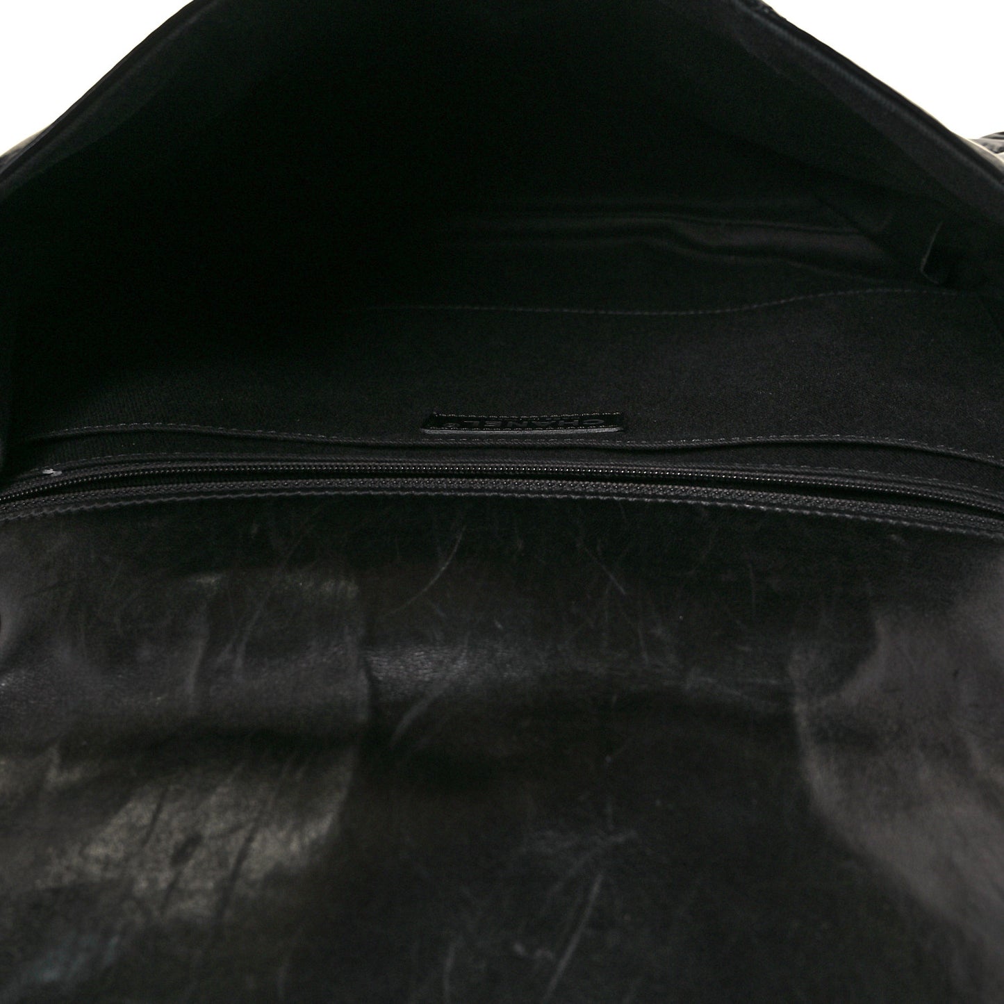 Vinyl Quilted In The Business Flap Bag Black
