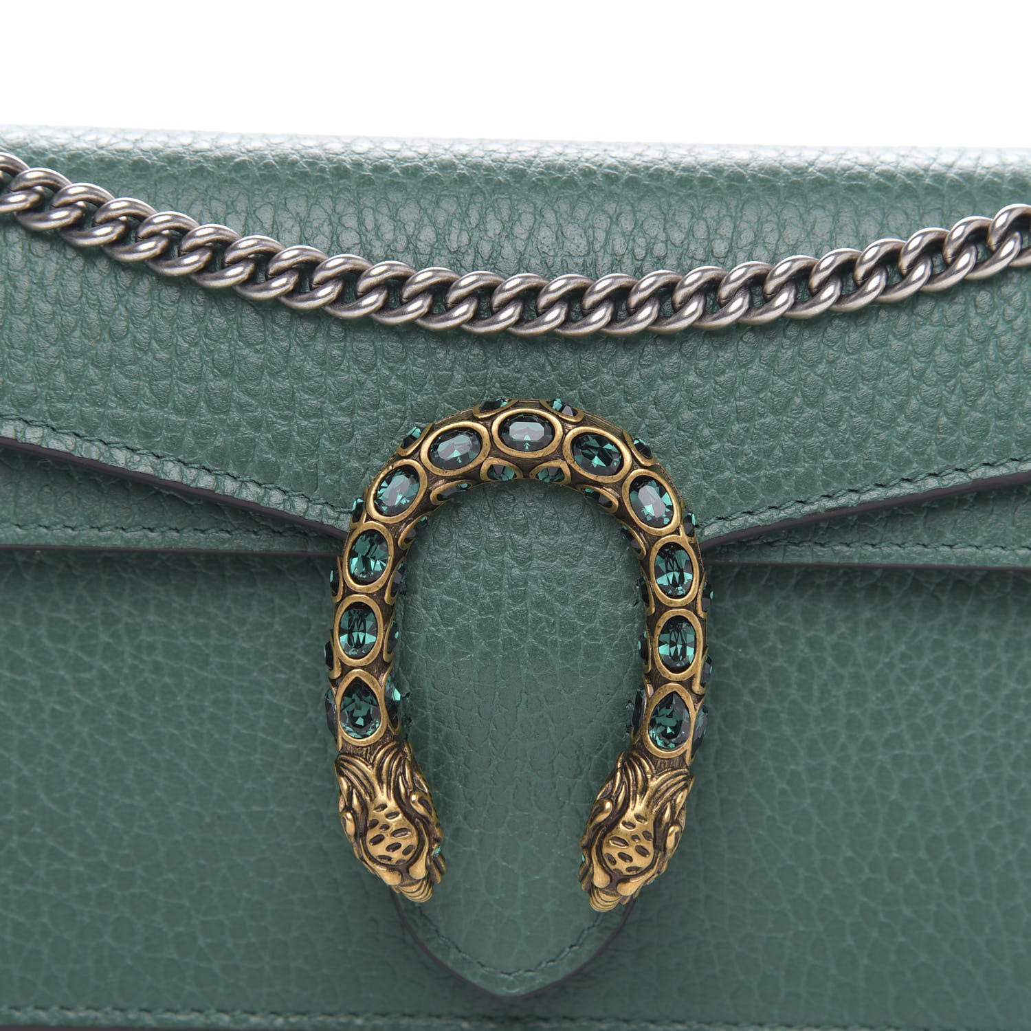 Gucci Calfskin Super Mini Dionysus Shoulder Bag Emerald 7 of 10