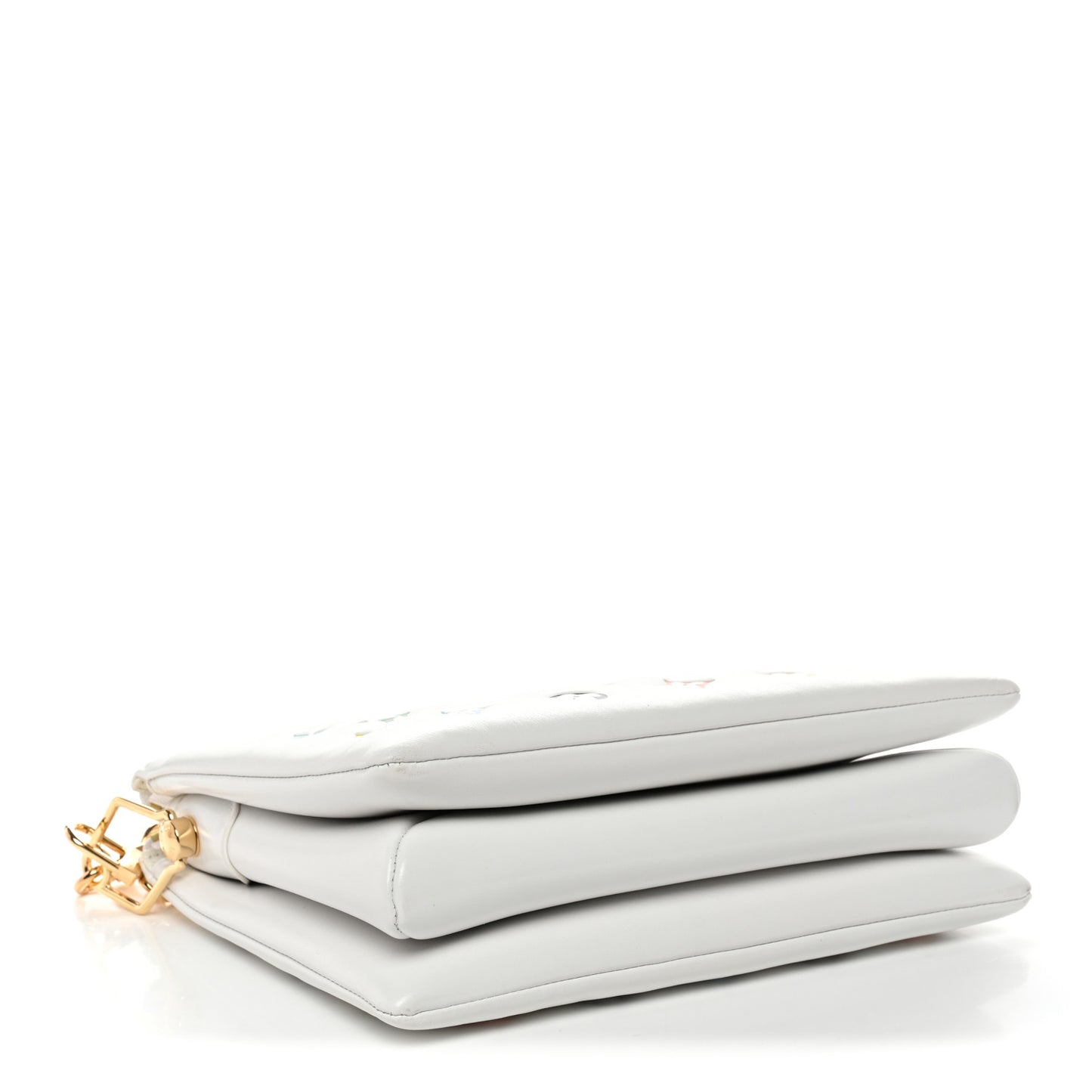 LV x TM Lambskin Embossed Monogram Coussin PM White Multicolor