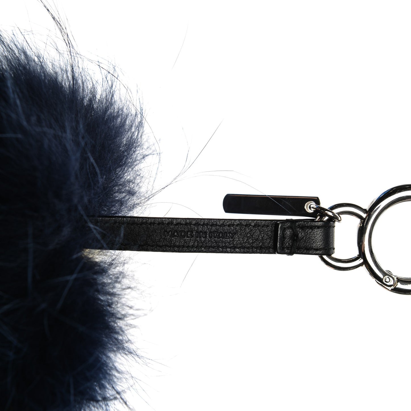 Fox Rabbit Goat Mink Fur Vitello Flamingo Zesty Monster Bag Bug Charm Navy Yellow