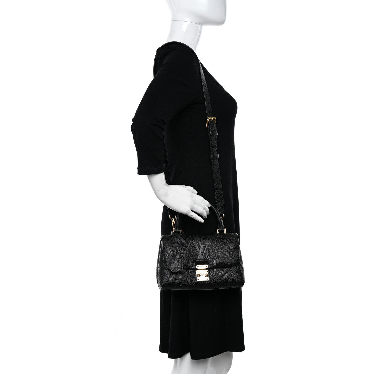 Louis Vuitton Empreinte Monogram Giant Madeleine BB Black 2 of 9