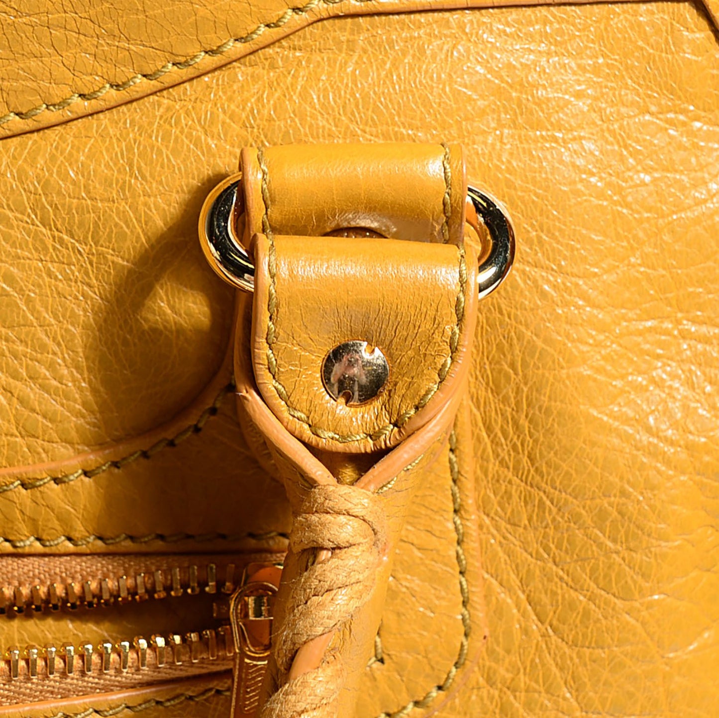 Agneau Giant 12 Gold Hardware City Jaune Moutarde