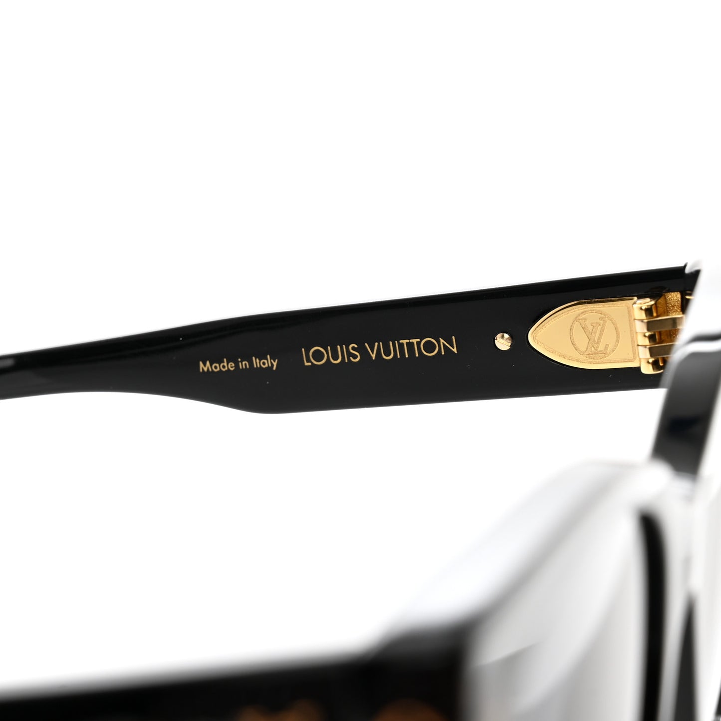 Acetate My Monogram Square Sunglasses Black