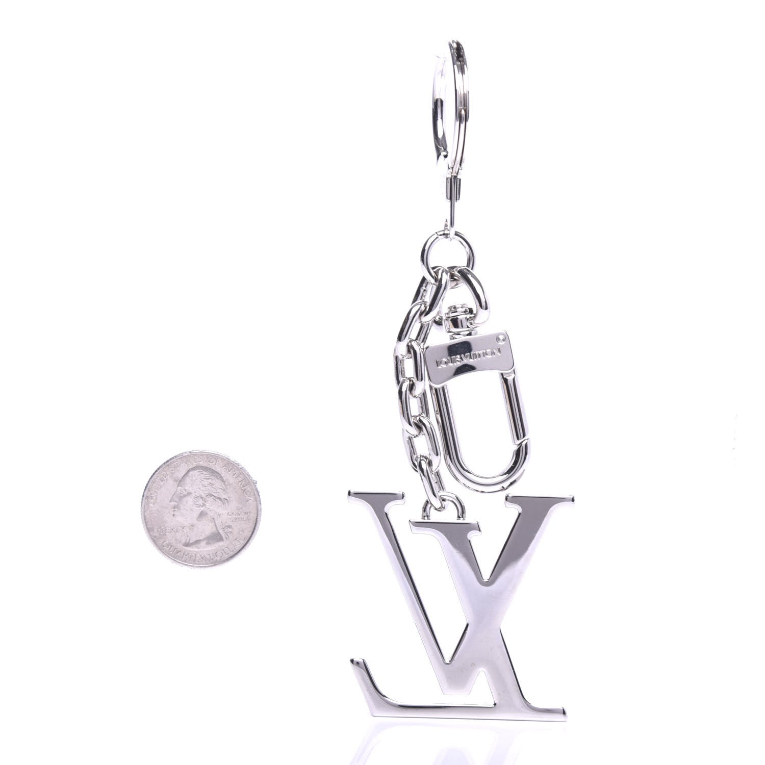 Louis Vuitton LV Initials Key Holder Silver 2 of 3