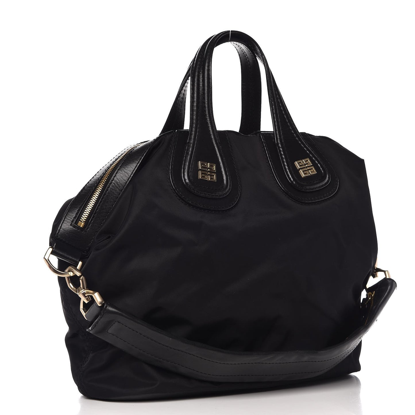 Nylon Studded Medium Nightingale Bag Black