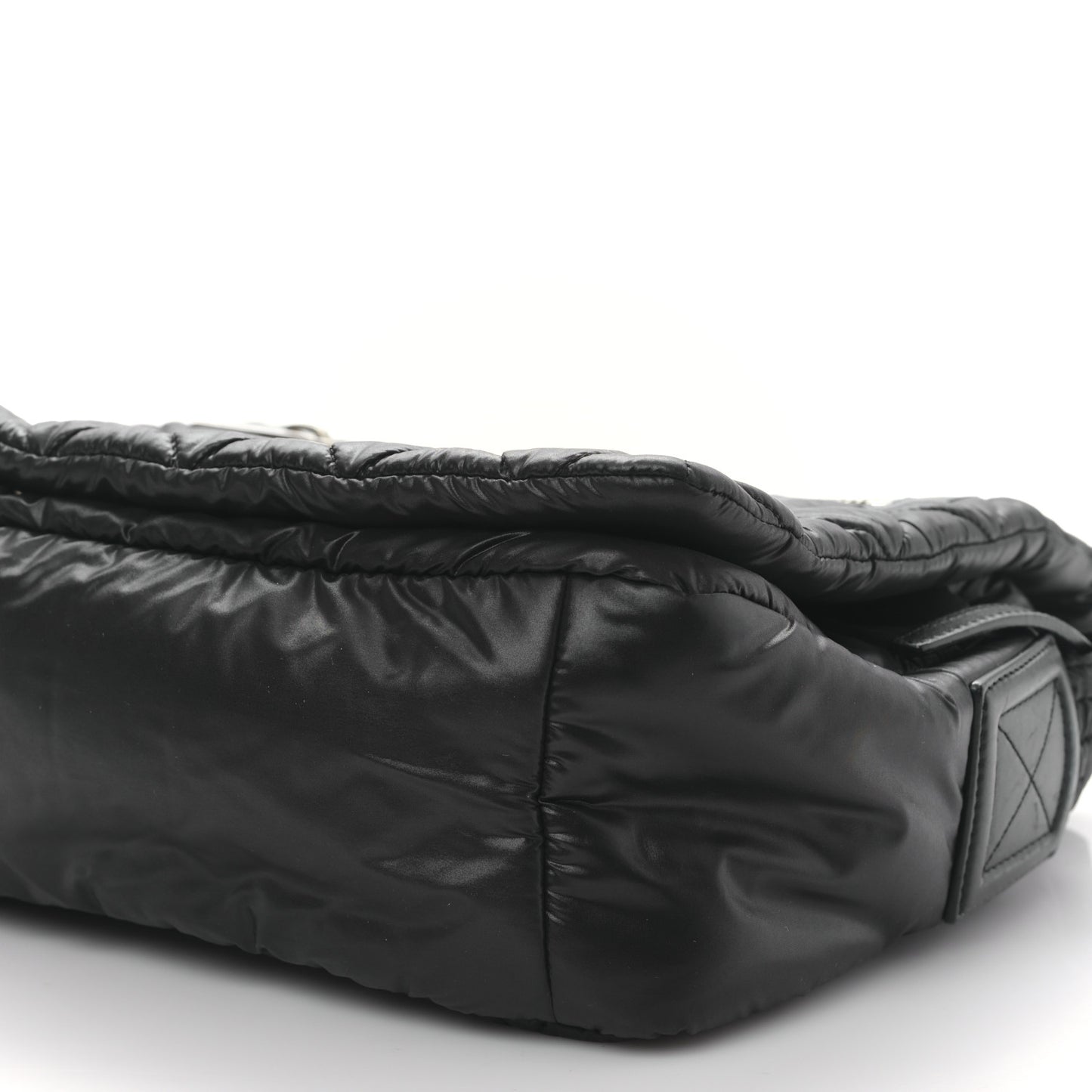 Nylon Small Coco Cocoon Messenger Bag Black