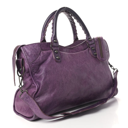 Balenciaga Agneau Classic Hardware City Raisin 2 of 6