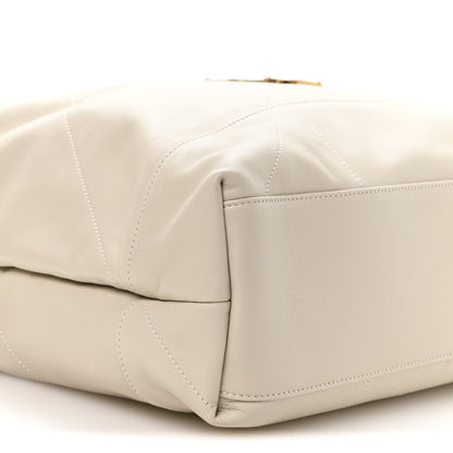 Saint Laurent Lambskin Matelasse Monogram Large Jamie 4.3 Pochon Blanc Vintage 10 of 12