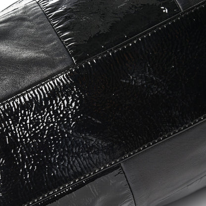 Chanel Patent Calfskin Patchwork Brooklyn Tote Black 13 of 13
