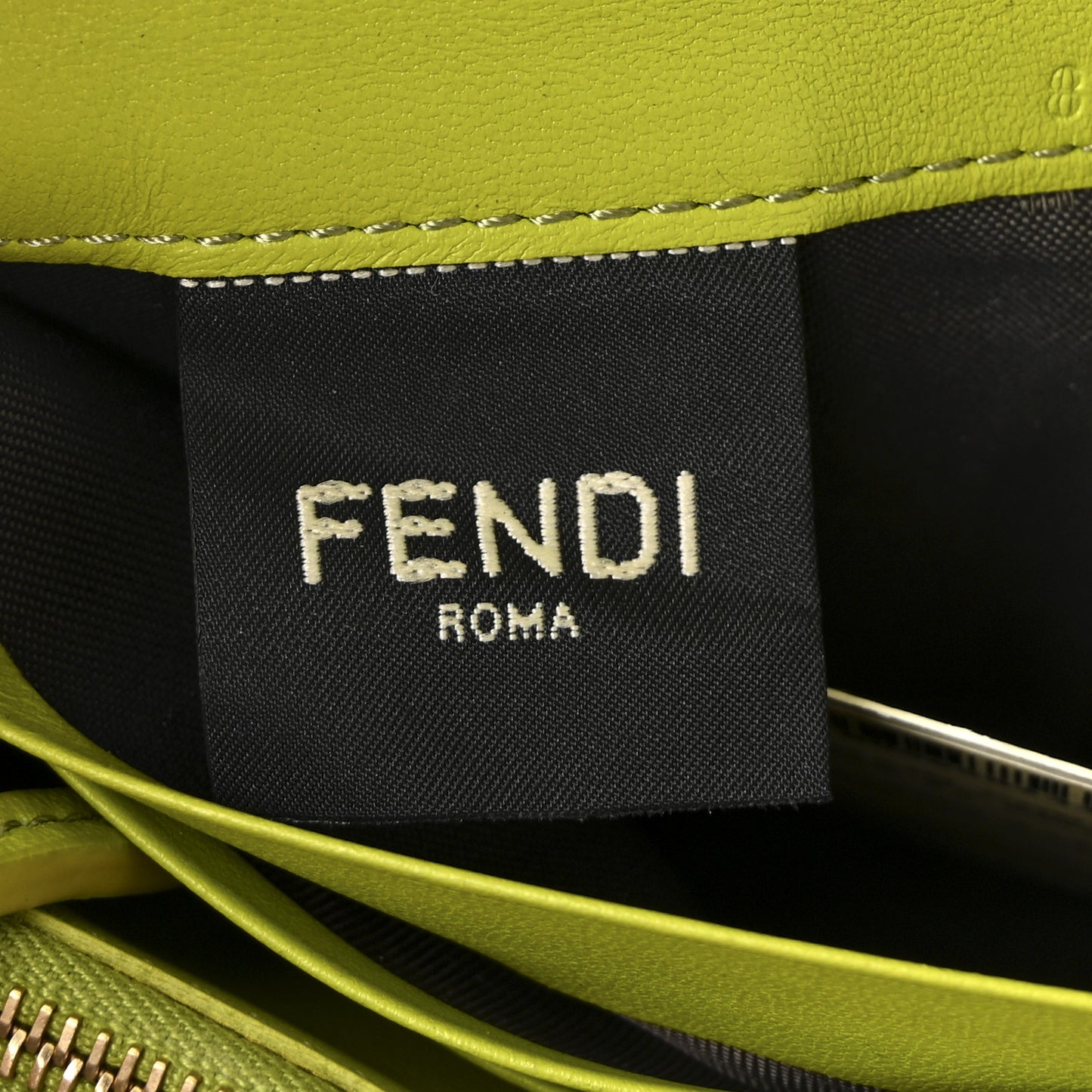 Nappa Matisse FF Embossed Continental Wallet On Chain Wasabi