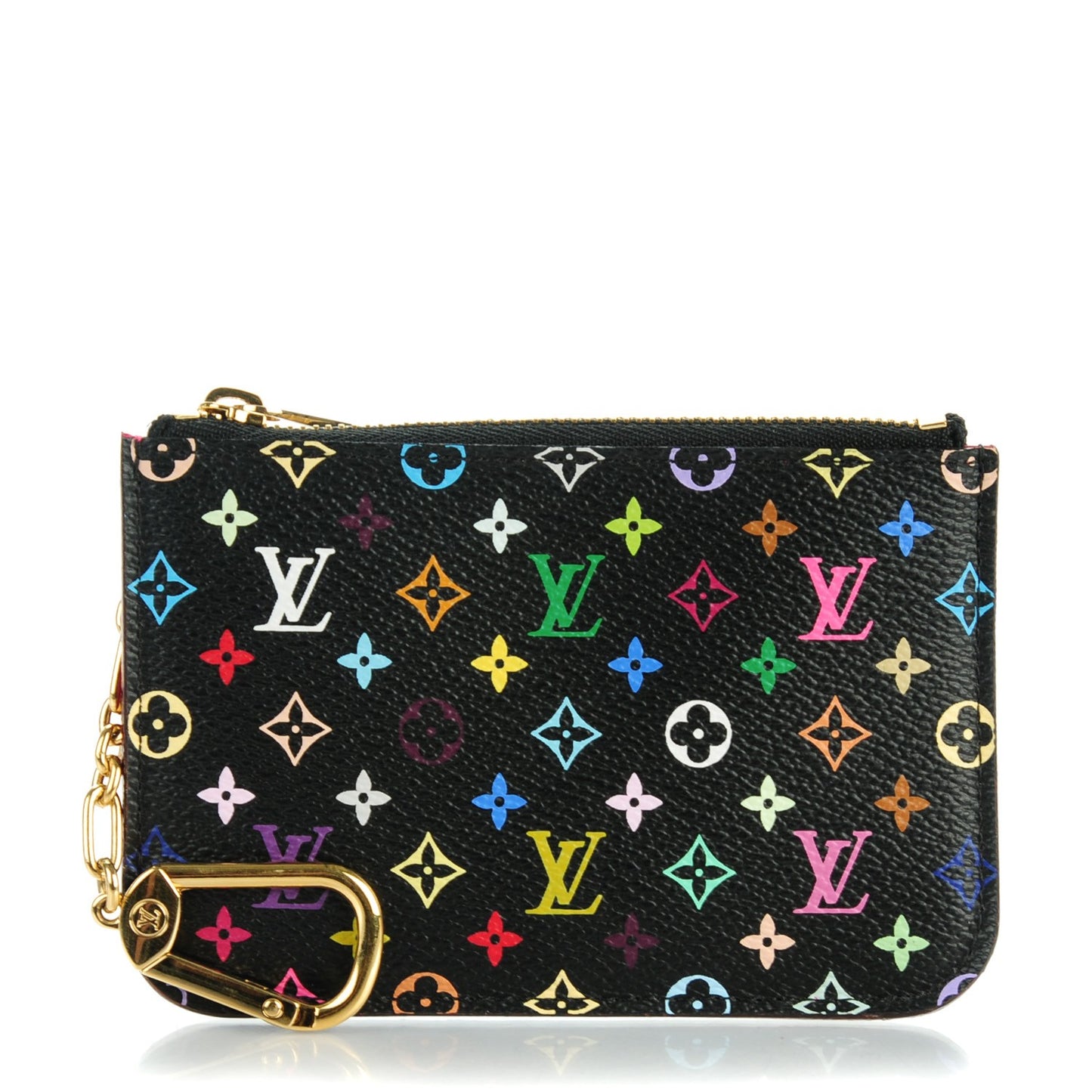 Monogram Multicolor Key Pouch Black Grenade