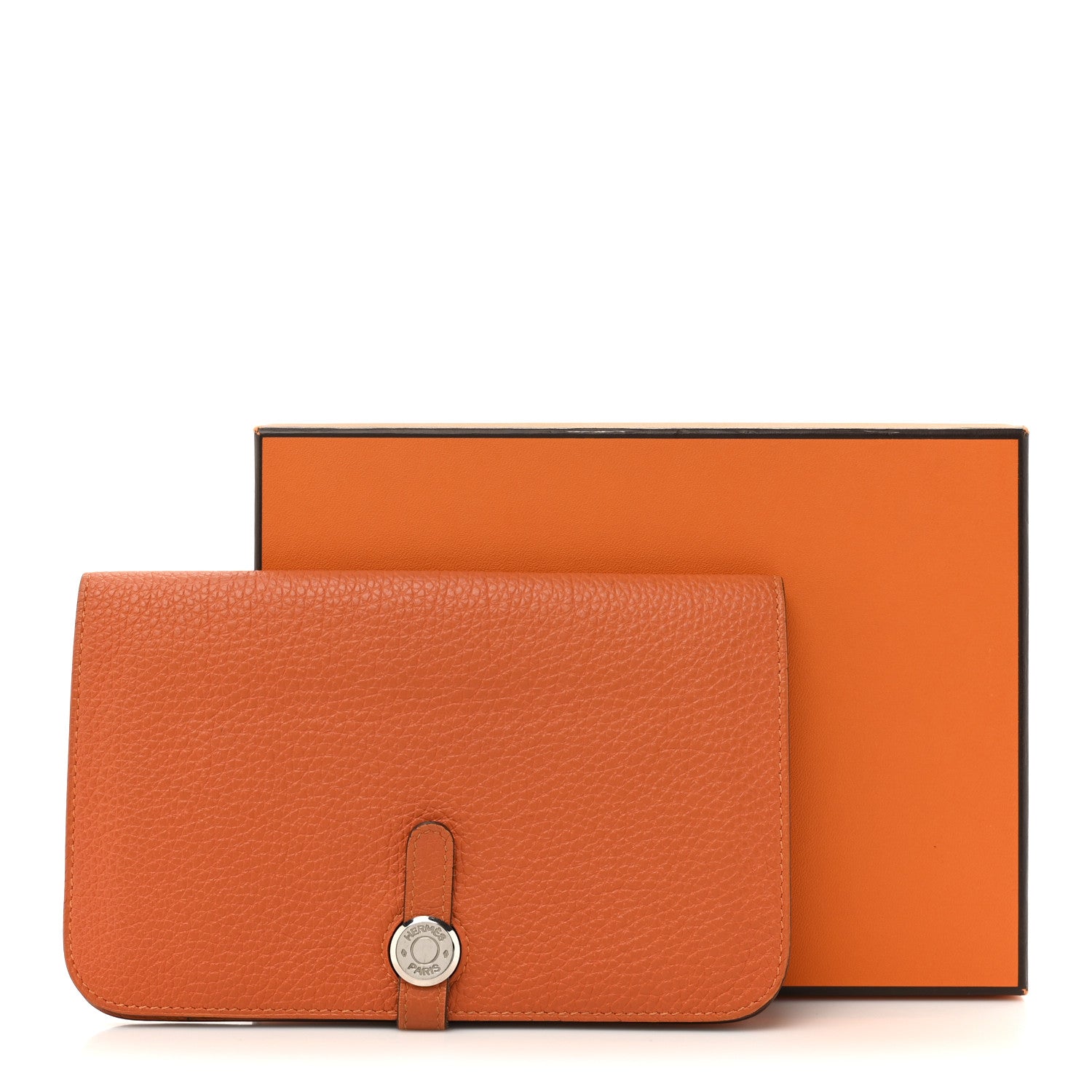 Hermes Togo Dogon Duo Wallet Orange 12 of 12