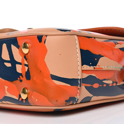 Burberry Trench Calfskin Splash Print Small DK88 Top Handle Bag Pale Clementine Burnt Sienna 12 of 15