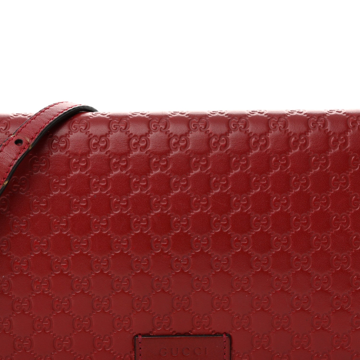 Gucci Microguccissima Crossbody Wallet Red 7 of 13
