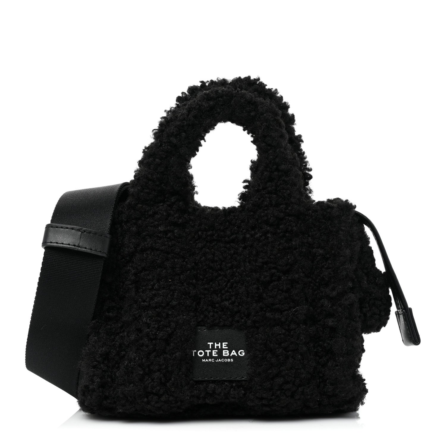 Marc Jacobs Polyester Cotton Mini The Teddy Traveler Tote Bag Black 1 of 7