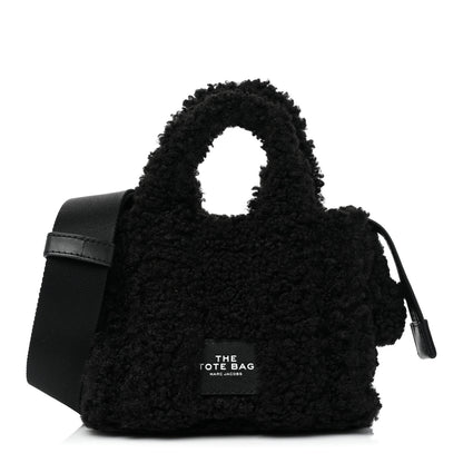 Marc Jacobs Polyester Cotton Mini The Teddy Traveler Tote Bag Black 1 of 7
