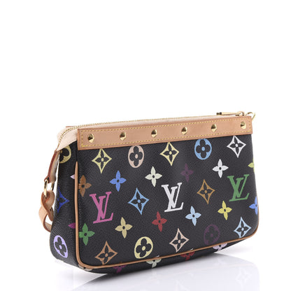Louis Vuitton Monogram Multicolor Pochette Accessories Black 2 of 9