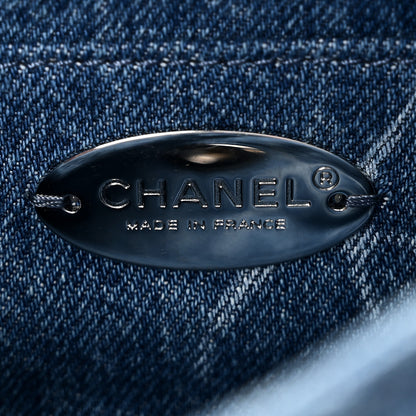 Chanel Denim CC Quilted Mini Square Flap Blue 6 of 10