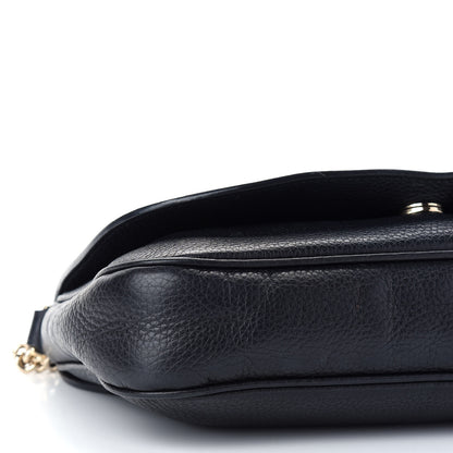 Gucci Pebbled Calfskin Medium Soho Flap Crossbody Black 8 of 11