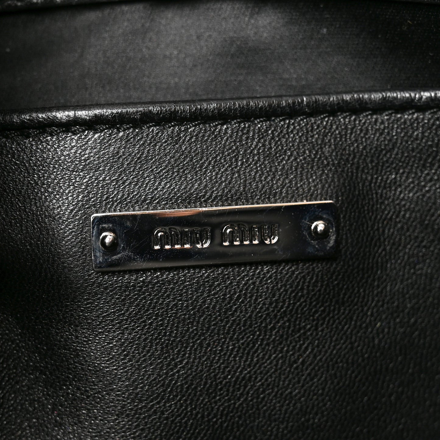 Nappa Matelasse Swarovski Crystal Tote Black