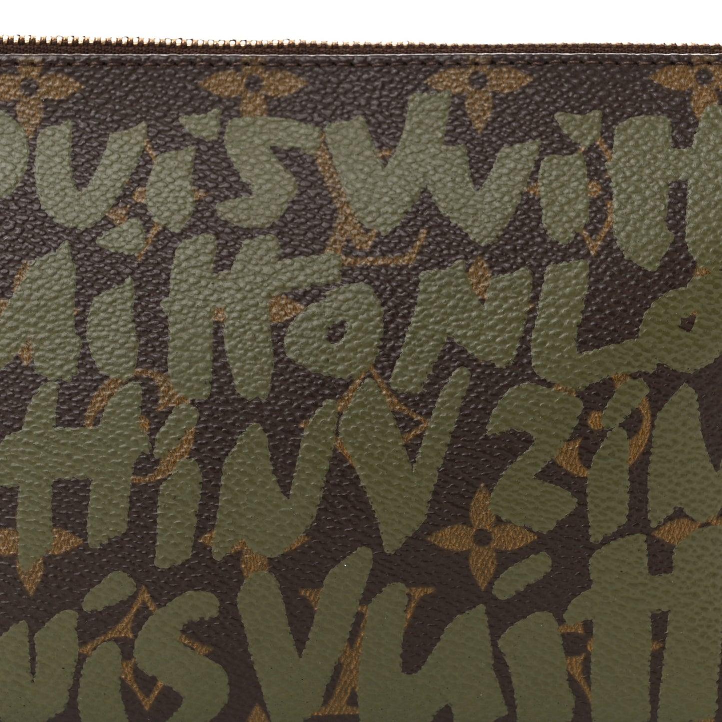Monogram Graffiti Pochette Accessories Kaki