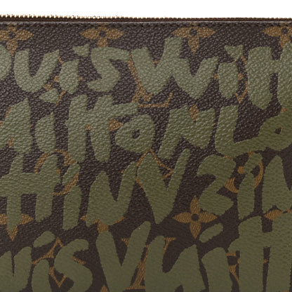 Louis Vuitton Monogram Graffiti Pochette Accessories Kaki 8 of 10