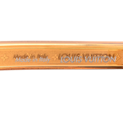 Louis Vuitton Acetate Aura Square Sunglasses Z3045E Ambre 5 of 7