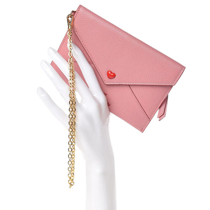 Miu Miu Goatskin Madras Love Wristlet Pouch Orchidea 2 of 11