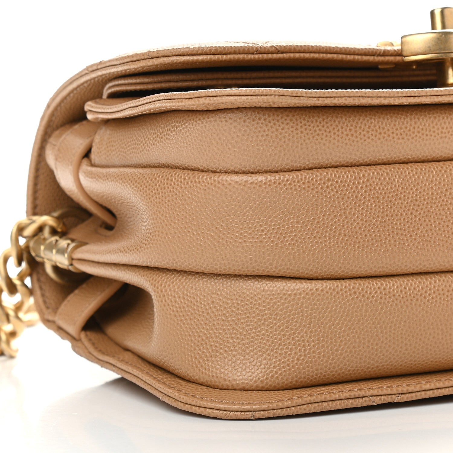 Chanel Caviar Mini Messenger Bag Beige 5 of 9