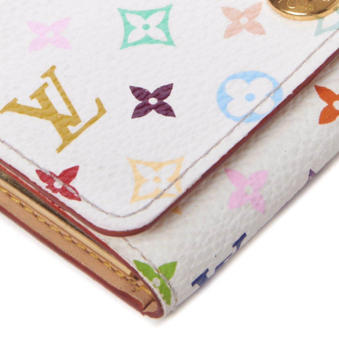 Monogram Multicolor Multicles 4 Key Holder White