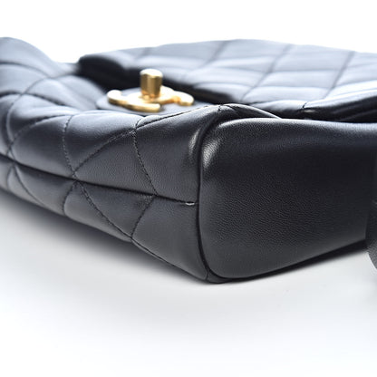 Chanel Lambskin Quilted Side-Packs Black 12 of 13