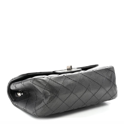 Chanel Metallic Sheepskin Quilted 2.55 Reissue Mini Flap Dark Silver 4 of 12