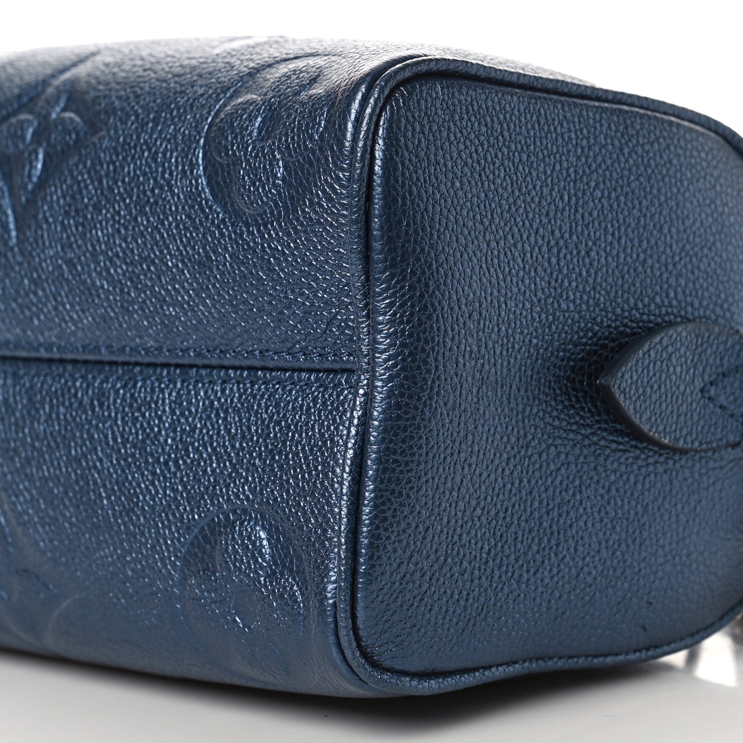 Louis Vuitton Metallic Empreinte Monogram Giant Speedy Bandouliere 20 Navy Nacre 8 of 8