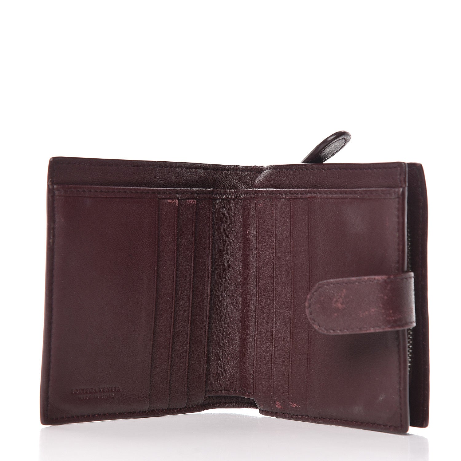 Bottega Veneta Nappa Intrecciato Mini Wallet Dark Barolo 5 of 11
