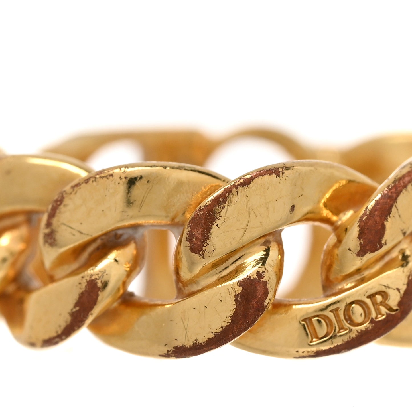 Metal Danseuse Etoile Chain Ring 54 6.75 Gold