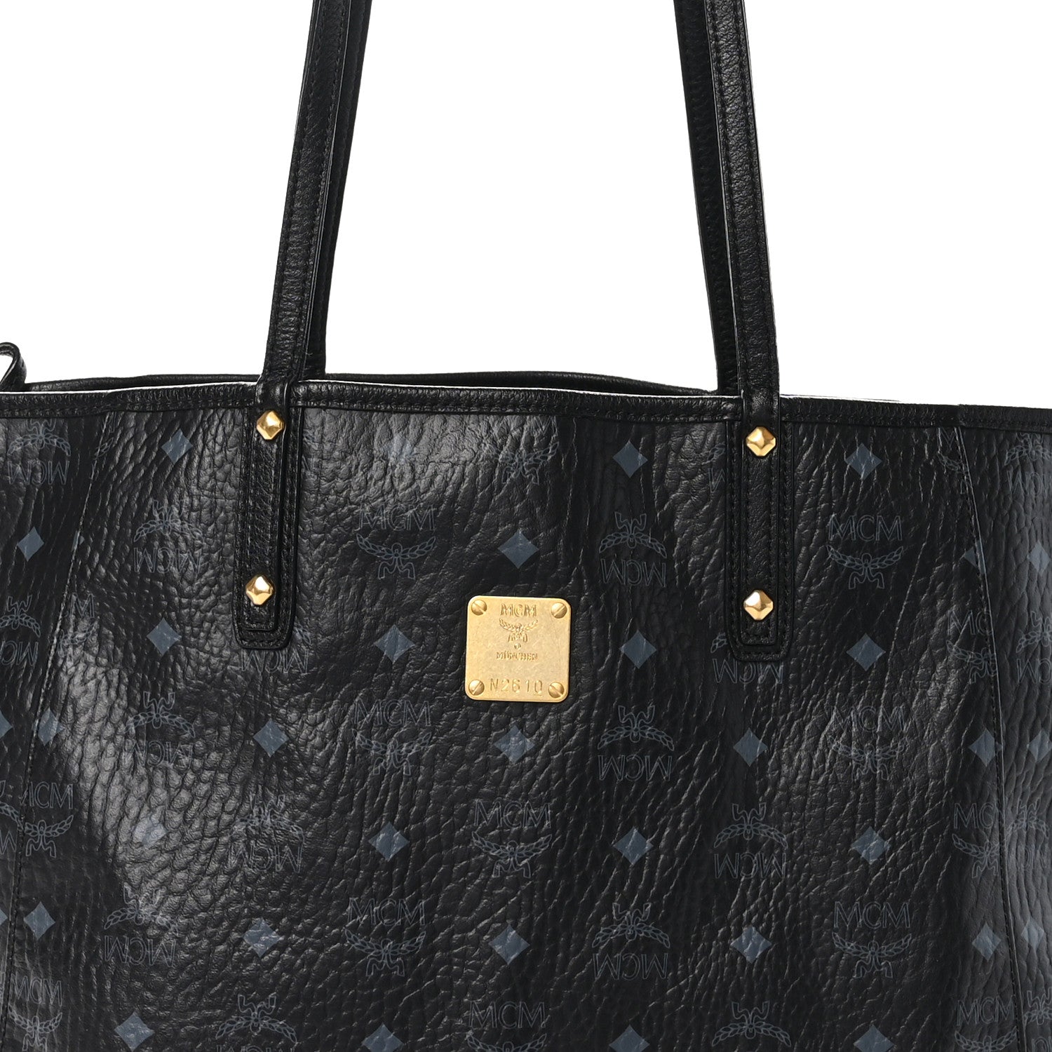 MCM Medium Project Reversible Shopper Tote Black 7 of 15