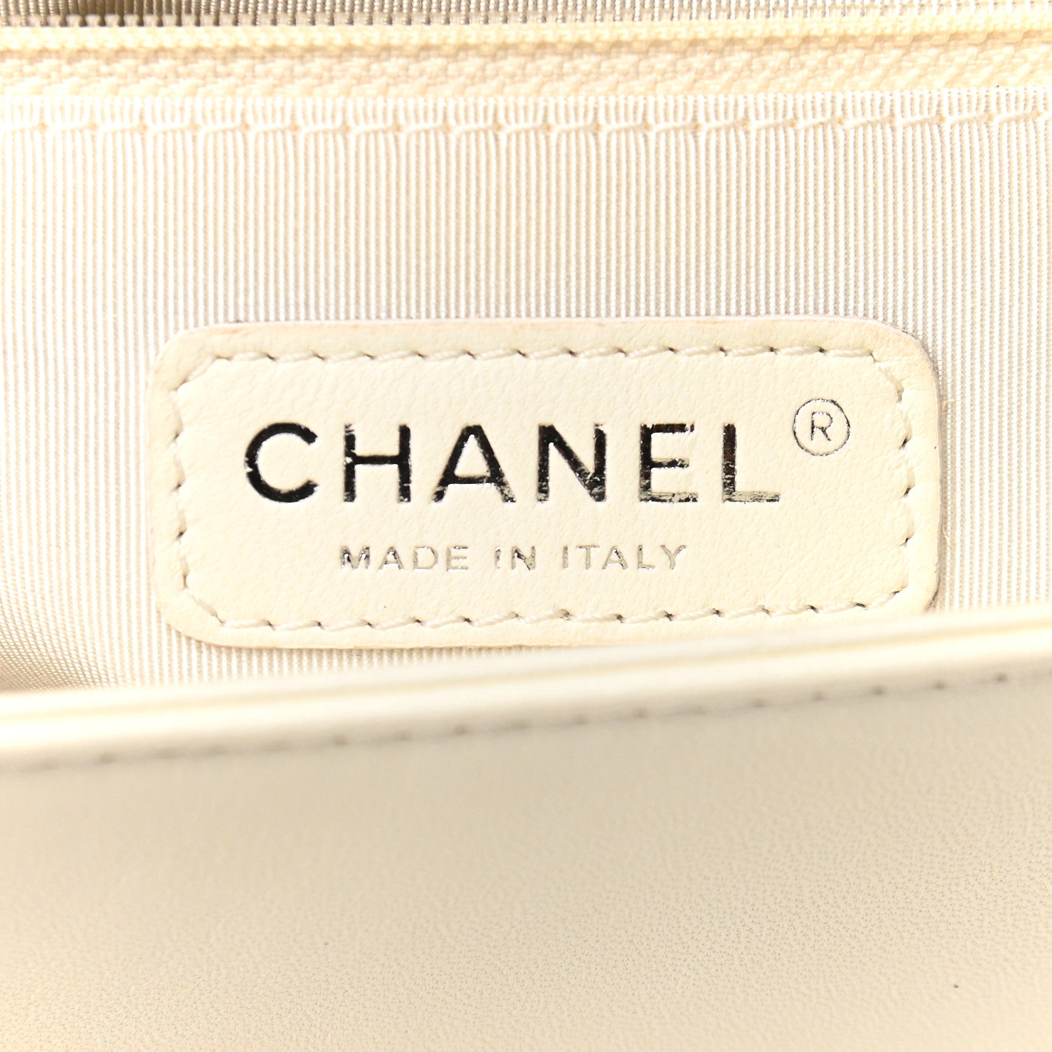 Chanel Lambskin Quilted Large Boy Flap Black White 6 of 10