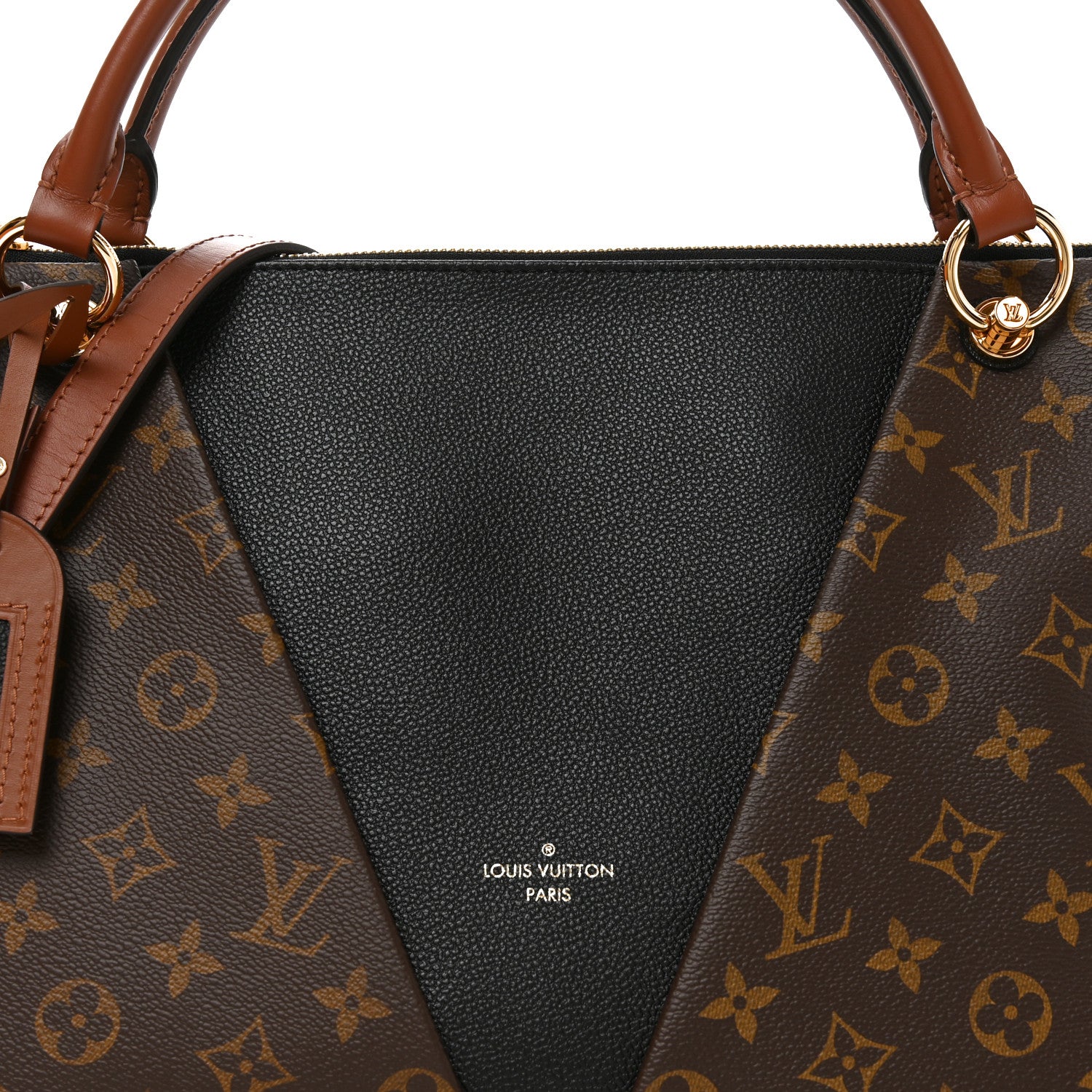 Louis Vuitton Monogram V Tote MM Black 6 of 9