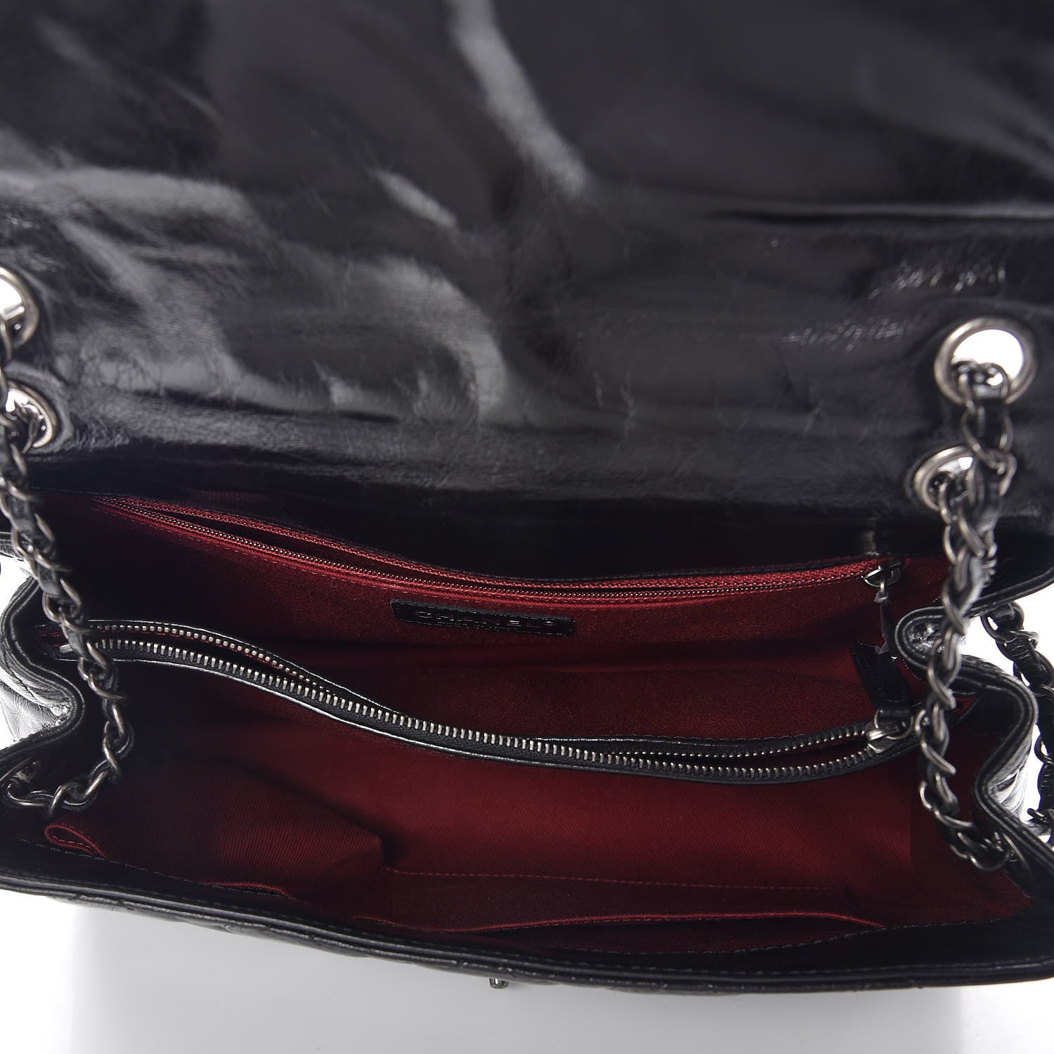 Chanel Glazed Calfskin Quilted Large Coco Soft Flap Black 7 of 12