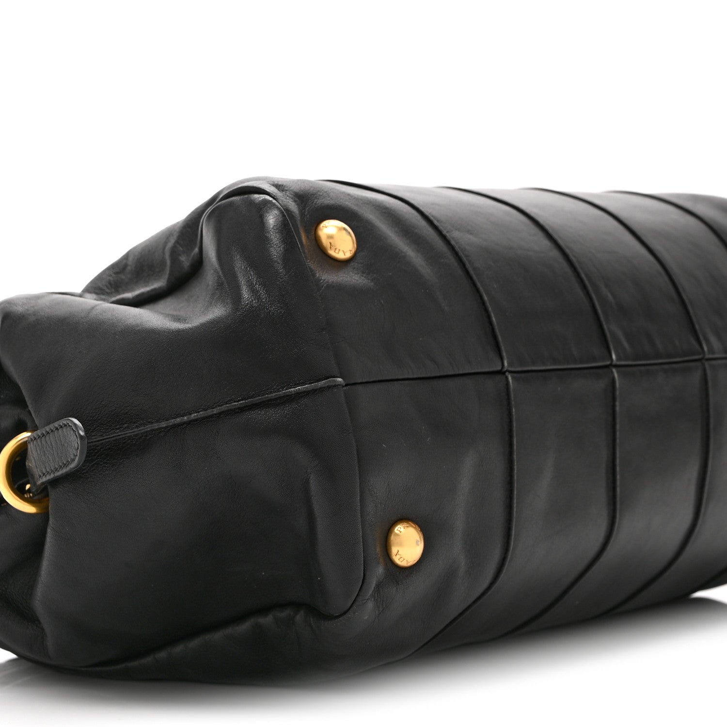 Prada Soft Calf Shoulder Bag Black 9 of 10
