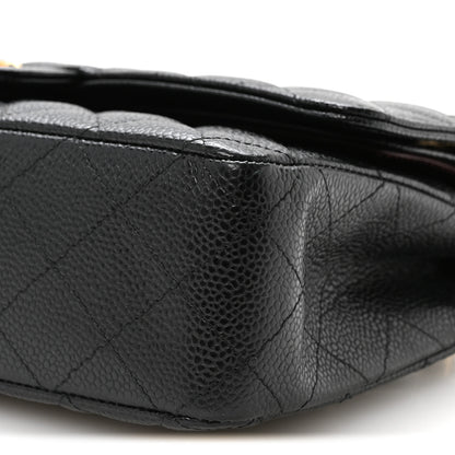 Chanel Caviar Quilted Medium Double Flap Black 10 of 11