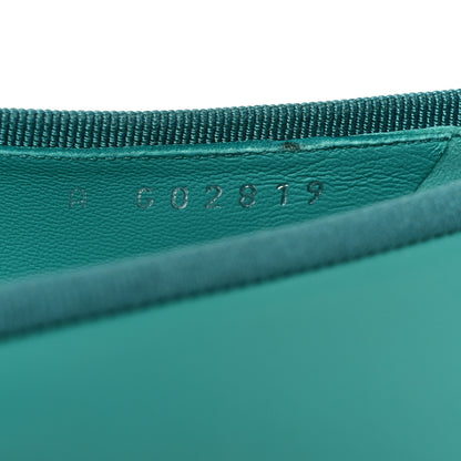 Chanel Calfskin Grosgrain Cap Toe CC Ballerina Flats 38 Turquoise Black 10 of 13