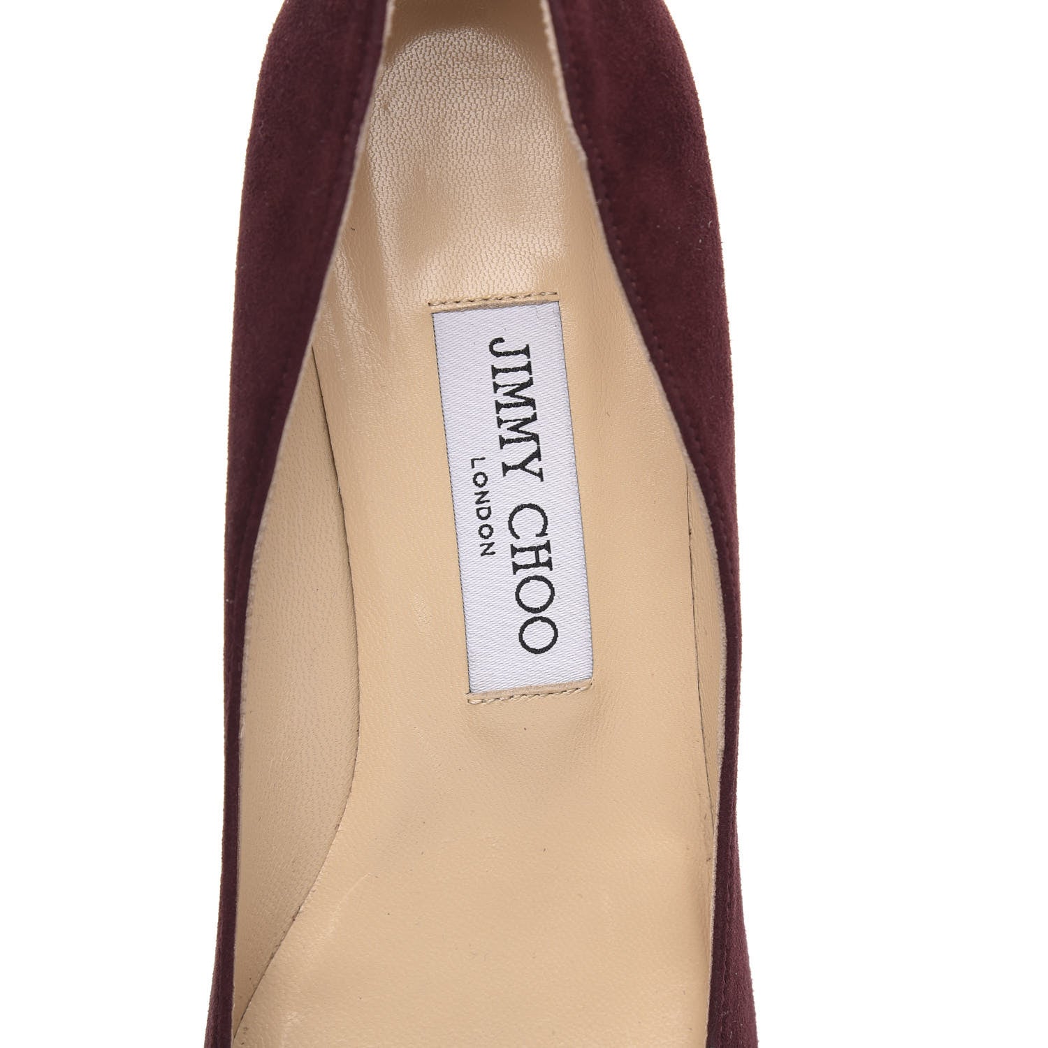Jimmy Choo Suede Alia 60 Pumps 38.5 Bordeaux 6 of 8