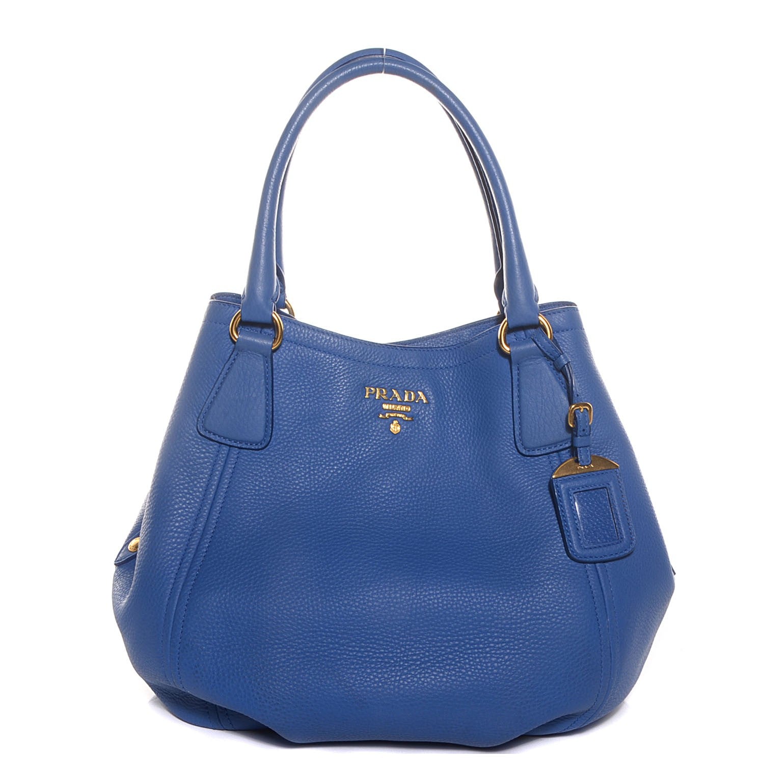 Prada Vitello Daino Medium Satchel Azzurro 1 of 11