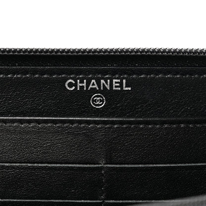 Chanel Caviar Large Timeless CC Zip Around Wallet Black 6 of 8