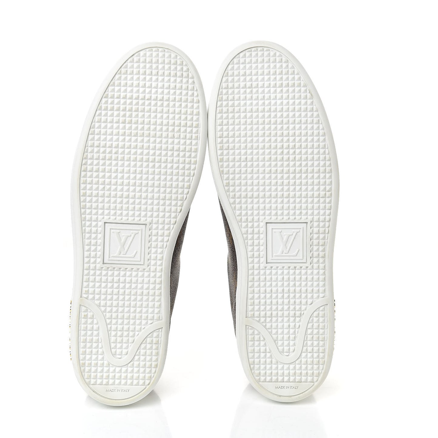 Calfskin Monogram LV Black Heart Sneakers 40 Cacao