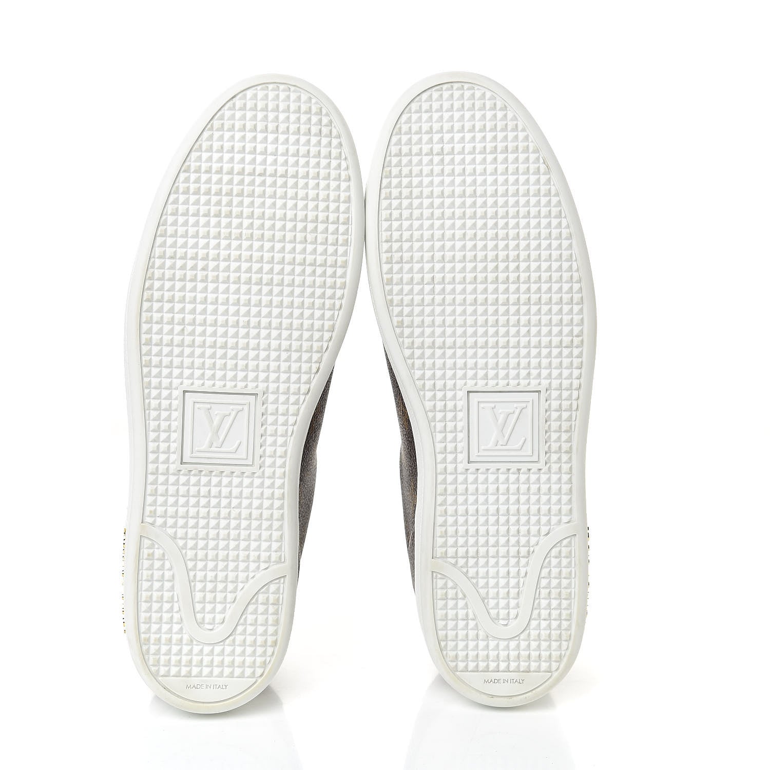 Louis Vuitton Calfskin Monogram LV Black Heart Sneakers 40 Cacao 5 of 10