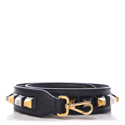 Fendi Calfskin Studded Strap You Black Gold 1 of 4