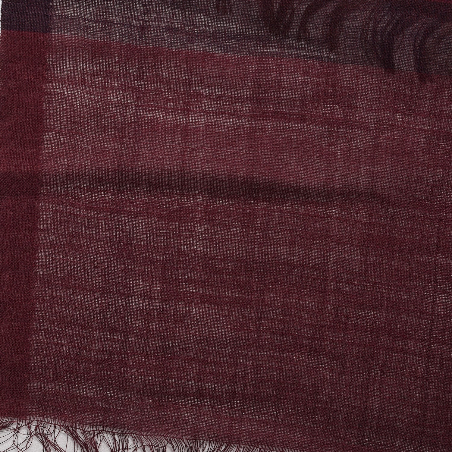Burberry Wool Silk Gauze Ombre Giant Check Scarf Trench 5 of 6